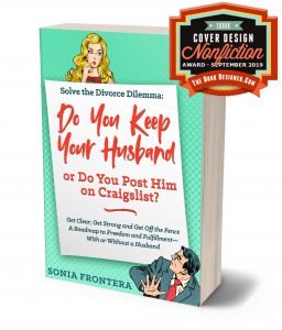 Solve the Divorce Dilemma won the ebook cover design award for nonfiction issued by thebookdesigner.com